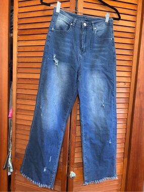 Women’s Distressed Blue Denim Jeans